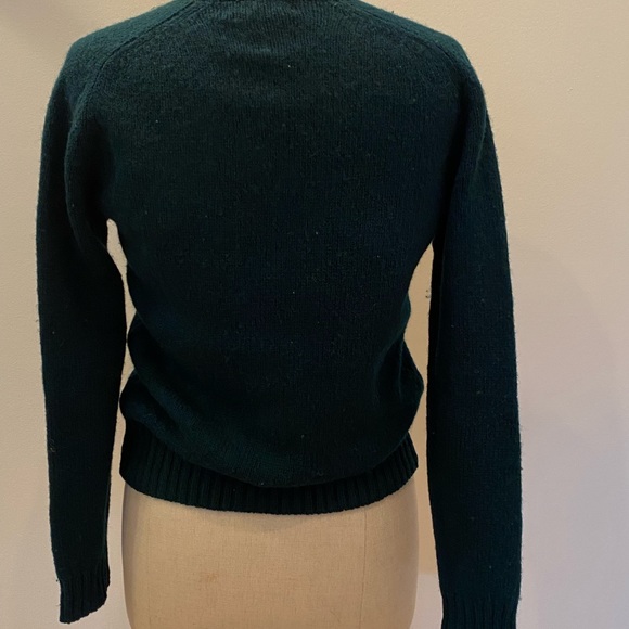 Breamar International Womens Green Cardigan Sweater w Gold Buttons / Size S (38) - Picture 7 of 9